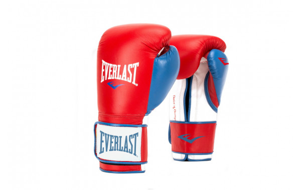 Перчатки тренировочные Everlast Powerlock PU 10 oz красн/син P00000729-10 600_380