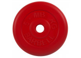 Диск обрезиненный d26мм MB Barbell MB-PltC26-5 5 кг красный