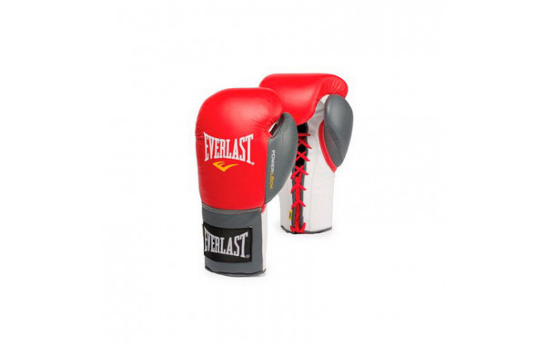 Перчатки тренировочные Everlast Powerlock 16 oz красный/серый 2200756 600_380