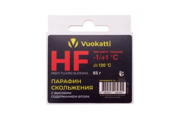 Парафин Vuokatti HF -1°С/ +1°С Тип снега Свежий 65г 600_380