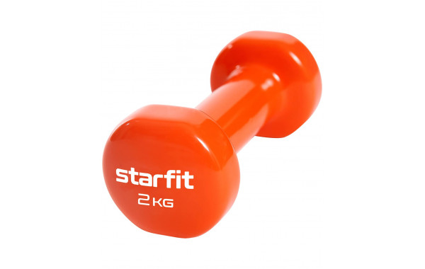 Гантель виниловая Star Fit DB-101 2 кг, оранжевый 600_380