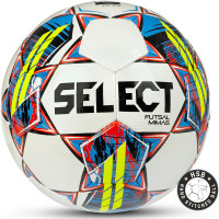 Мяч футзальный Select Futsal Mimas 1053460005, р.4, BASIC, 32 пан, гл.ПУ, руч.сш, бел-сине-красный