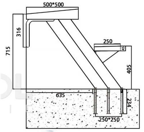 Стартовая тумба Poolmagic ST-03 500_459