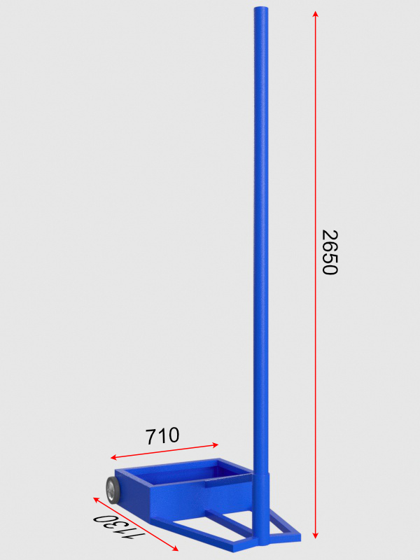 Стойки волейбольные мобильные с площадкой под груз Glav 03.112 600_800