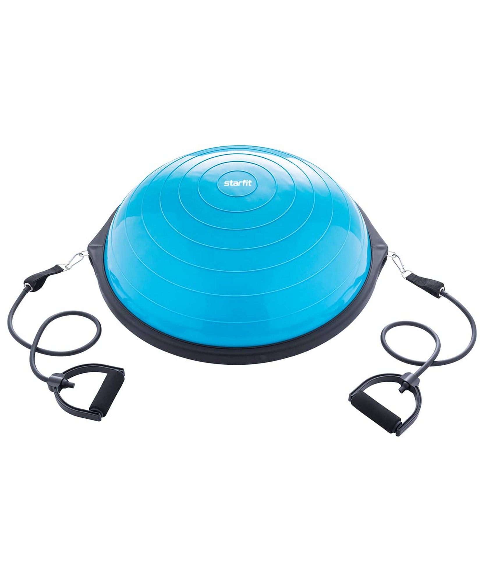 Полусфера Star Fit Bosu с эспандерами, с насосом GB-502 синий 1663_2000