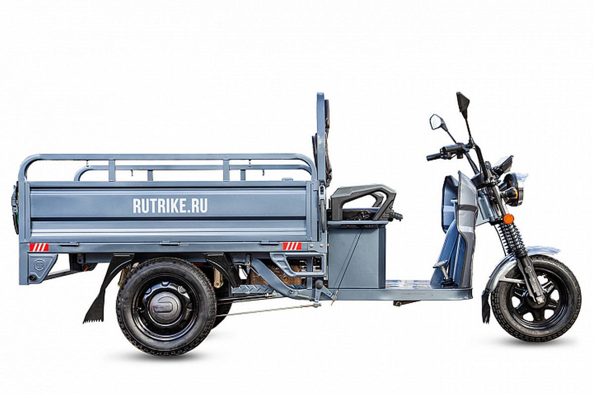 Грузовой электротрицикл RuTrike Мастер 1500 60V1000W 024452-2739 серый 1200_800