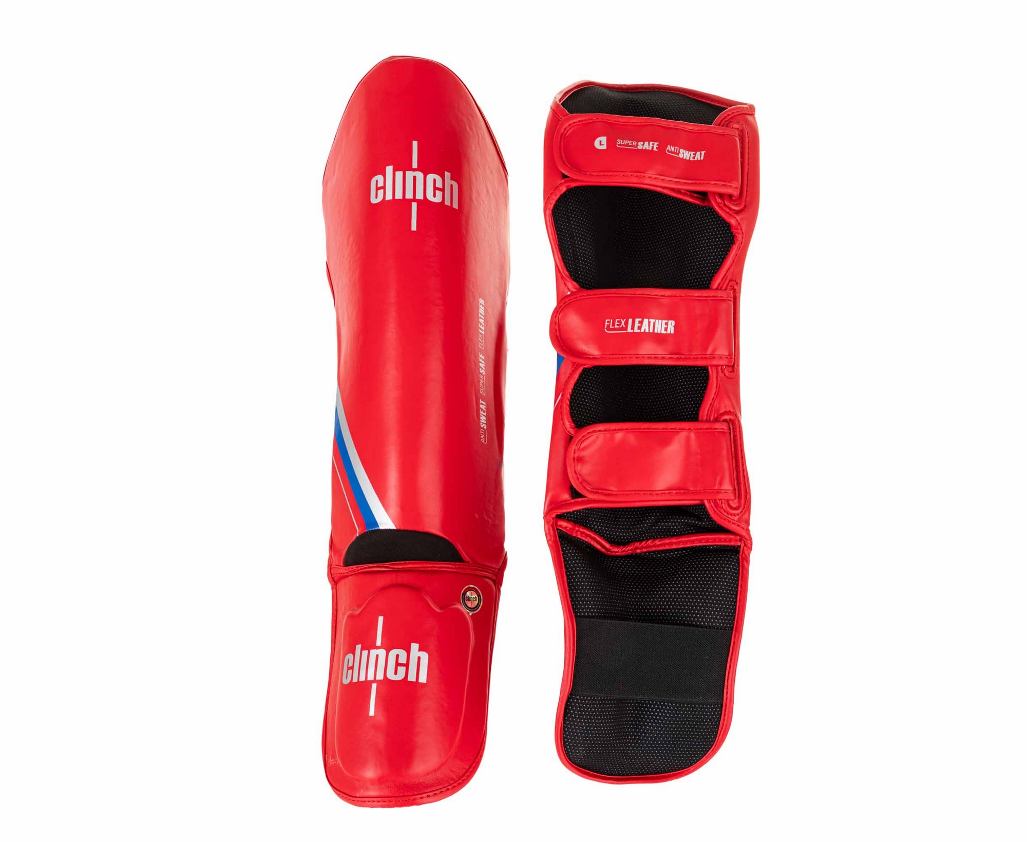 Защита голени и стопы Clinch Shin Instep Guard Kick 2.0 C521N красный 2000_1639