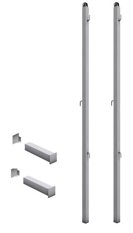 Стойки бадминтонные со стаканами Atlet стационарные (пара) IMP-A406 458_800