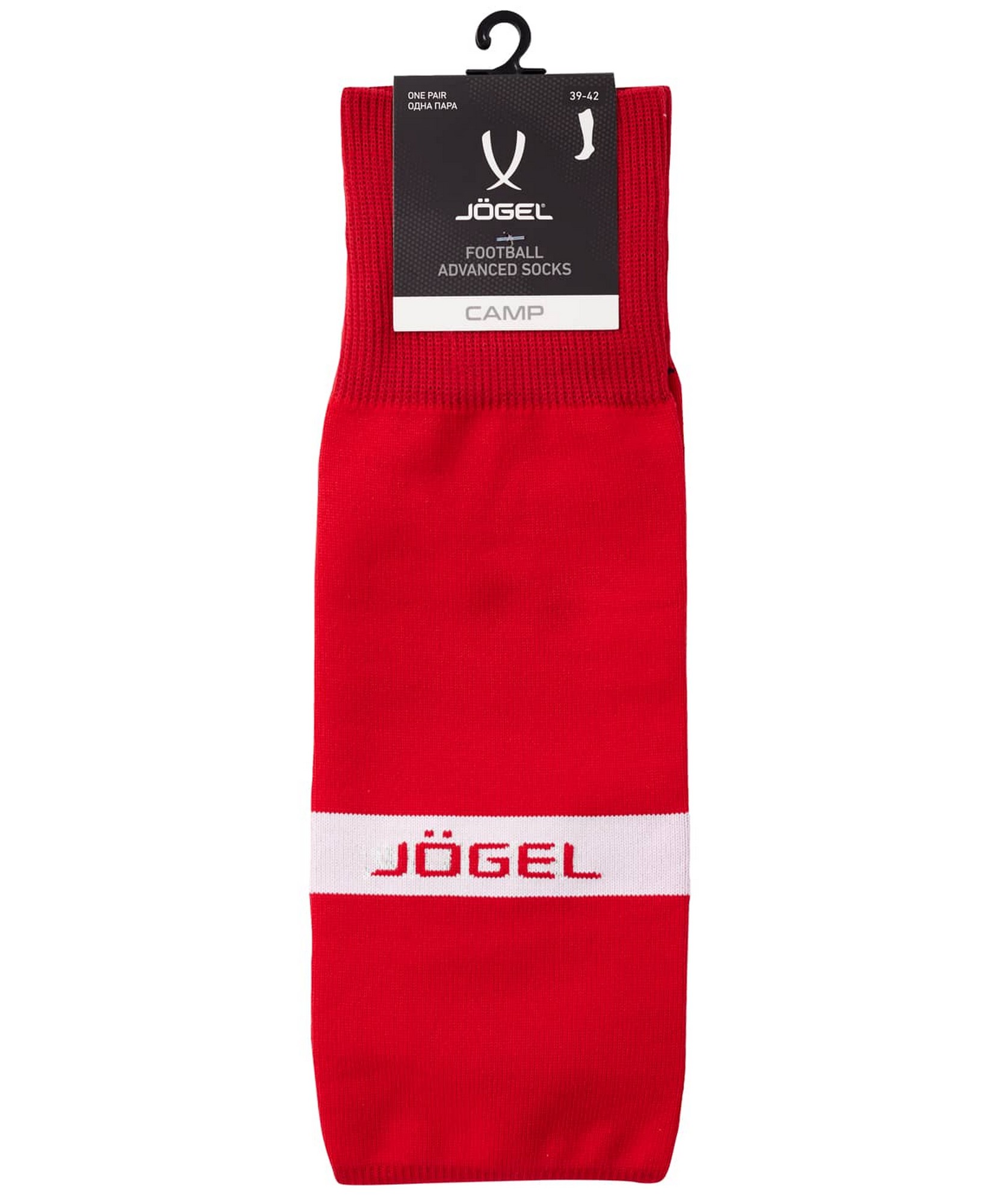 Гетры футбольные Jogel Camp Advanced Socks красный\белый 1663_2000