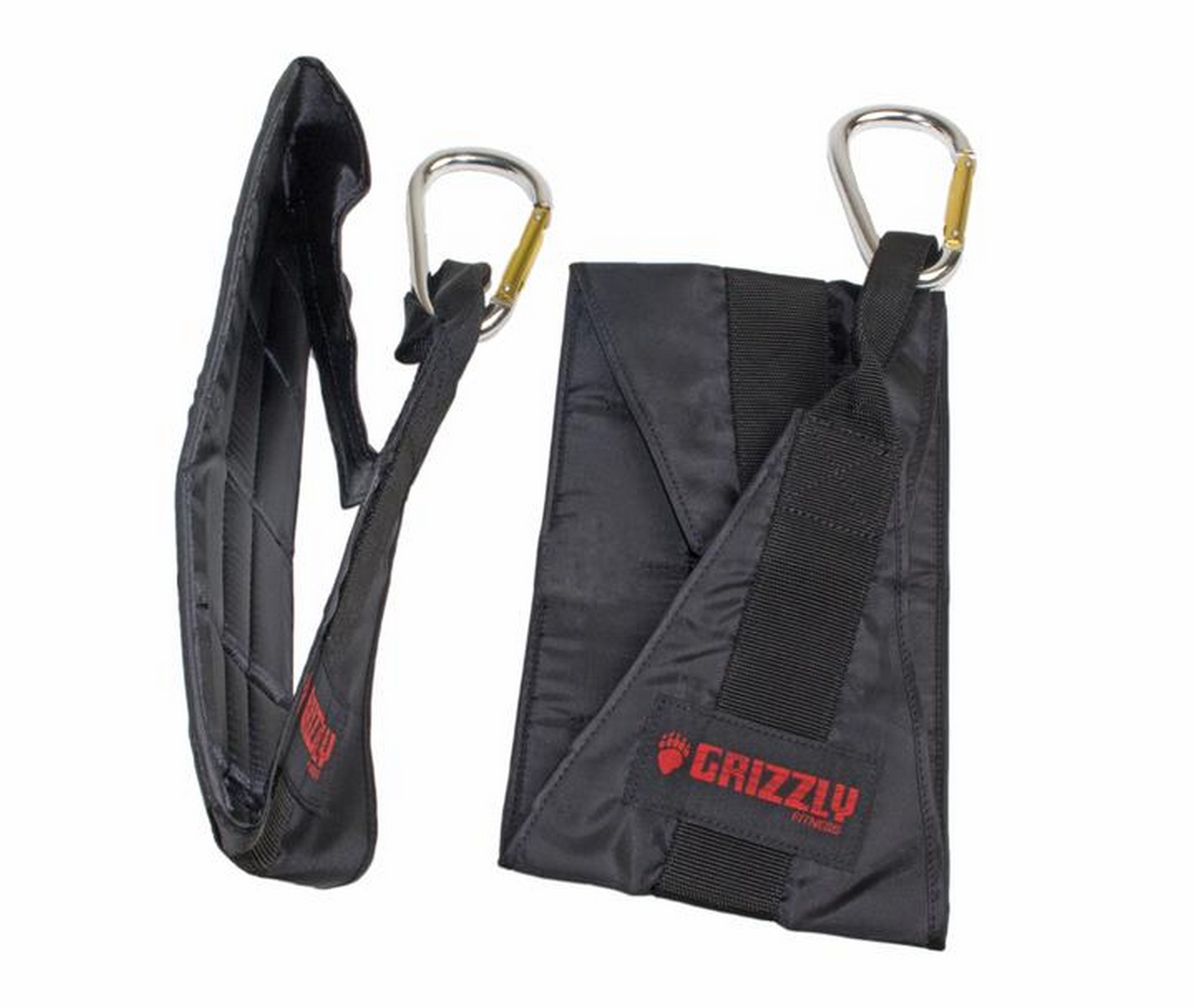 Пeтли Бepeшa Grizzly Deluxe Hanging Ab Straps 8671-04 черный 2000_1689