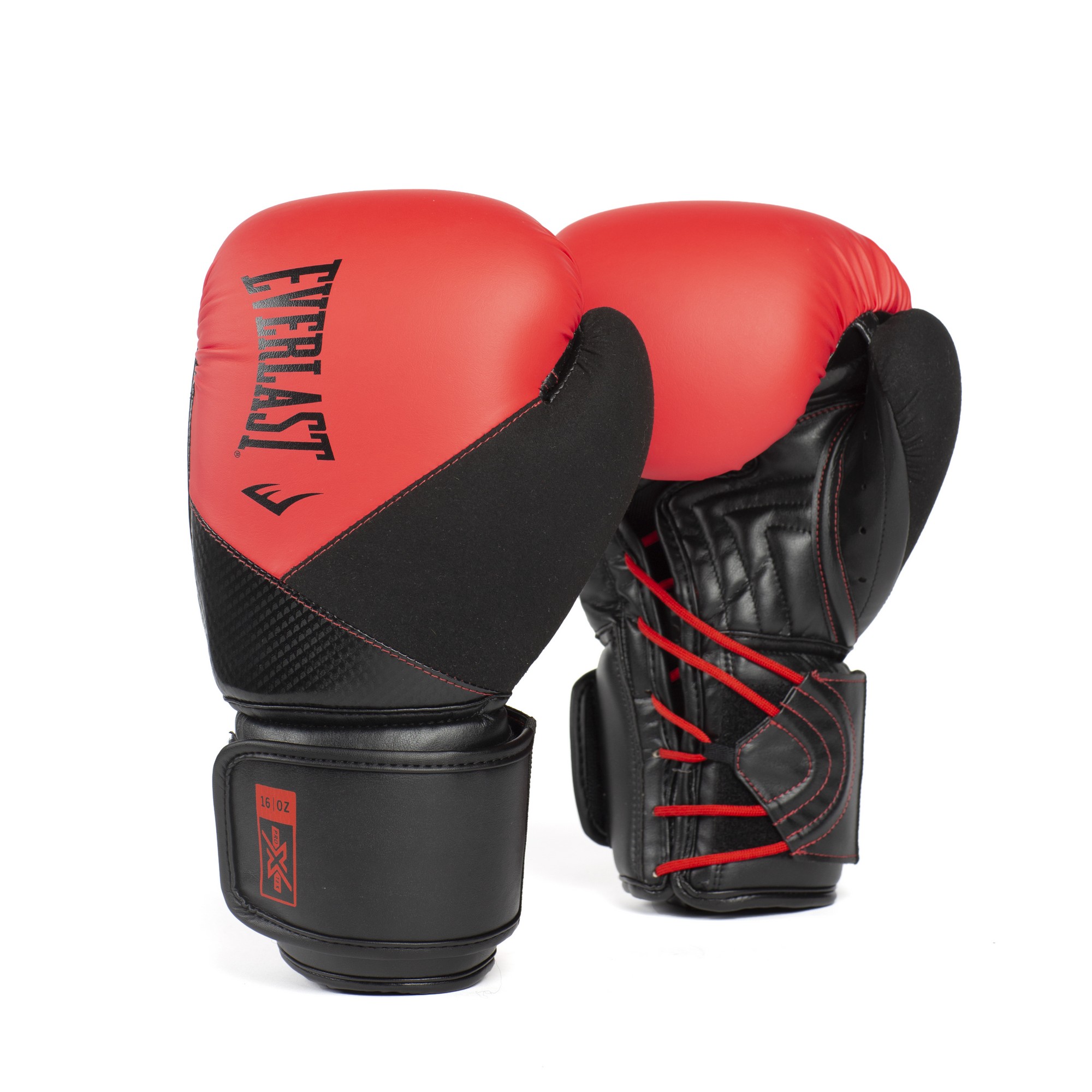 Перчатки тренировочные Everlast Protex PU 16oz P00003368 красный\черный 2000_2000