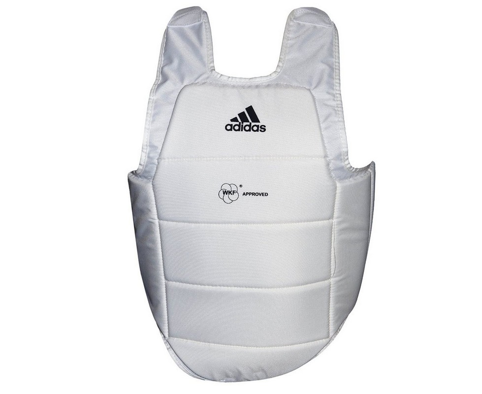 Защита корпуса Adidas Chest Guard WKF белая adiP03 979_800