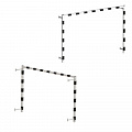 Ворота для гандбола\мини-футбола 300х200х50см стальные складные пристенные (пара) Dinamika ZSO-002125 120_120