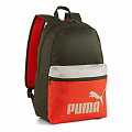 Рюкзак спортивный 41x28x14см, 22л Puma Phase Backpack 09046803 черно-красный 120_120