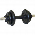 Гантель разборная 10 кг MB Barbell Диски обрезиненные, черный 120_120