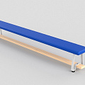 Скамья гимнастическая мягкая, ножки металлические Glav 04.301.1-3000 Длина 300см 120_120