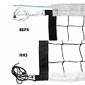 Сетка волейбольная ФСИ нить 3,0 мм, проф., трос кевларовый FS-V-№8 черный 120_120